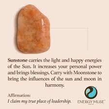 Sunstone is linked to luck and good fortune. Sunstone Stone Discover The Sunstone Meaning From Energy Muse Energy Crystals Crystals Crystal Healing