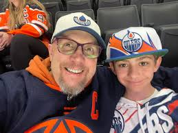 Best birthday ever getting to watch my favourite team Edmonton Oilers with  my grandson Kayden. Bought him new Oilers gear for his own birthday in Nov.  #letsgooilers #edmontonoilers #hockey #edmonton #oilersnation