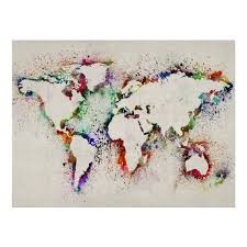 Poster Weltkarte Von Iartprints Weltkartenbilder Weltkarte Leinwand Karten Leinwand