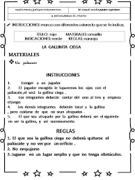 Existen otros juegos que son muy similares como el escondite, solo que en este ultimo no hay que vendarse los ojos; Aprovecha Materiales Para Primaria Sandra Facebook