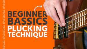 Basic Bass Plucking Technique Beginner Bass Basics Youtube
