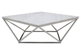 Jasmine Marble Coffee Table On Onekingslane Com 1030 Made Of Stainless Steel Marblesize 36 W X 36 D X 14 5 Hcolor Silver White Marble Siyah Sehpalar Endustriyel Mobilya Ve Mobilya