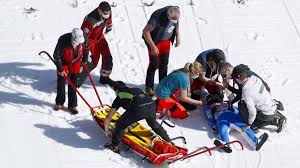 Ein sturz auf dem eis, mit dem fahrrad; Tande Sturz Was Das Skifliegen So Gefahrlich Macht