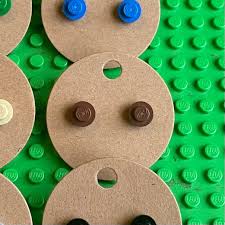 LEGO Building Brick Stud Earrings