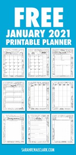 Download or print dozens of free printable 2021 calendars and calendar templates. Free 2021 January Planner Printable Planner Free Sample