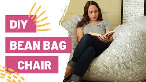 Insert pre sewn coffee bean bag over existing premade pillow found at a thrift store. Diy Bean Bag Chair How To Sew Youtube