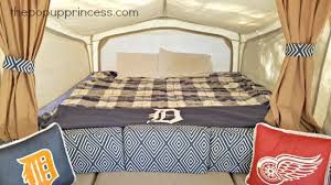 Pop up camper mattress sheets. Kelsa S Pop Up Camper Makeover The Pop Up Princess