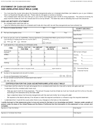 Form Cw 71 Download Fillable Pdf Statement Of Cash Aid