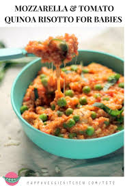 Creamy Tomato Mozzarella Quinoa Risotto For Babies Toddlers Recipe Baby Food Recipes Healthy Toddler Meals Healthy Recipes