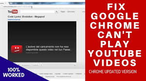 You could be experiencing internet issues. How To Fix Youtube Not Working On Chrome Browser Chrome Youtube Video Common Problems Fixes Youtube