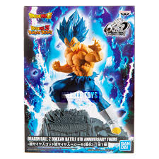 Dragon ball z super saiyan son goku action figures version battle pvc toys vegeta the super warriors model anime figurals doll. Dragon Ball Z Super Saiyan God Vegeta Evolution Dokkan Battle 6th Anniversary Figure Marked Toys