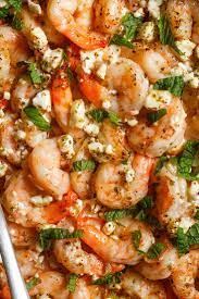 Baked Greek Shrimp With Tomatoes And Feta Recipe Recipe Baked Greek Shrimp Greek Recipes Feta Recipes