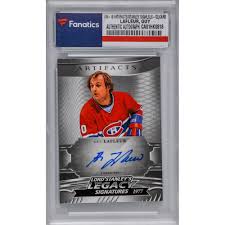Dimanche soir, guy lafleur a confirmé à guy a. Guy Lafleur Montreal Canadiens Autographed 2018 19 Upper Deck Artifacts Lord Stanley S Legacy Signatures Lsls Gl Card Nhl Auctions