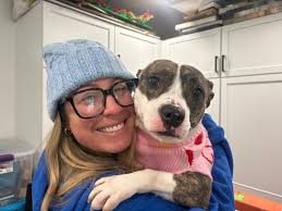 Sunday Funday with Sundae! This adorable little nugget enjoyed a morning  out with a volunteer and here's what her host had to say: 💕What a great  gal! She was overall dainty, calm,