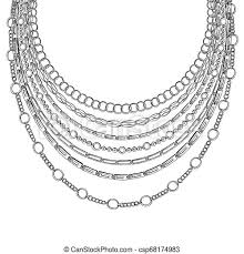 Download and print these necklace coloring pages for free. Black Outline Chain Neck Lace Vector Isolated On White Background With Chains Necklace Coloring Book Or Coloring Page Canstock