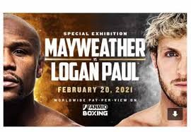 Floyd mayweather steps to logan paul during face to face at final press conference. Press Release Floyd Mayweather Jr Vs Logan Paul On Feb 20