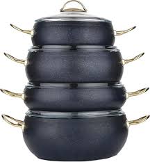 18/10 krom nikel paslanmaz çelik. Schafer Jupiter 8 Parca Granit Lacivert Tencere Seti Fiyatlari Ozellikleri Ve Yorumlari En Ucuzu Akakce