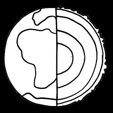 Black And White Homeschool Clipart Layers Of The Earth Clipart Aula De Geografia Clase De Ingles Ciencias Sociales