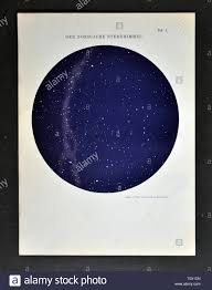 1894 Muller Astronomy Sky Chart Of The Northern Hemisphere