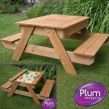 Sandbox In Kid S Picnic Table Clever Kids Picnic Table Kids Outdoor Furniture Picnic Table