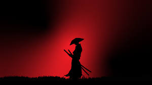 Samurai Red 4k 3840x2160 Dark Red Wallpaper Desktop Wallpaper Art Fantasy Art Warrior