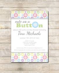 Printable Cute As A Button Baby Shower Invitation By Sarahochic Www S Printable Baby Shower Invitations Free Baby Shower Invitations Baby Shower Invitations