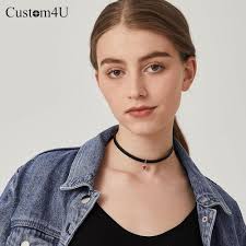 Schwarze Choker-Halskette