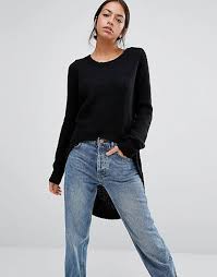 Knit gemini tee top fee knitting pattern. Only High Low Knit Jumper Asos