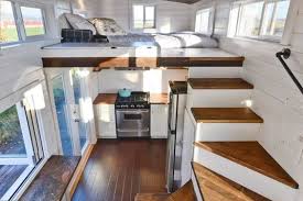 Tiny House On Wheels W Big Kitchen And Double Sink Vanity Tiny House Company Tiny House Loft Tiny House Living