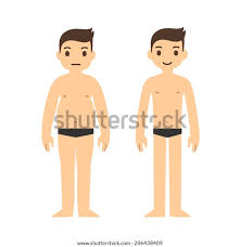 Cute Cartoon Man Underwear Two Body Stock Vector (Royalty Free) 286438409