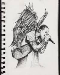 Chester Bennington Pencil On Paper 5 5 X 8 5 Linkin Park Chester Linkin Park Chester Bennington