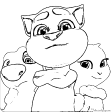 The funny thing is that talking tom can repeat anything you said. Talking Tom And His Gang Coloring Pages Printable