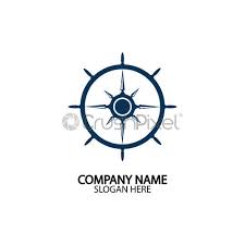 Maybe you would like to learn more about one of these? Ship Steering Wheel And Conpass Rose Navigation Symbol Or Logo Stock Vector Crushpixel