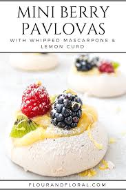 Mini Berry Pavlovas Lemon Curd Fun Baking Recipes Pavlova Recipe
