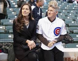 When they were dating, bastin was having her name on his football boots but after their. Chicago Fire Soccer Player Bastian Schweinsteiger R And His Wife Ana Ivanovic Attend The Chicago Cubs Game Aga Ana Ivanovic Cubs Games Bastian Schweinsteiger