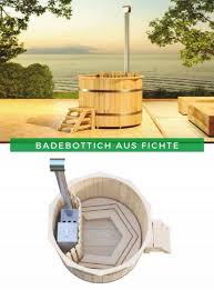 Aus Badebottich Badefass Fichte Garten Hot Rund Tub Badefass Terrasse Ein Badebottich Ist Die Besondere Art Den Bad In 2020 Badebottich Badefass Sauna Kaufen
