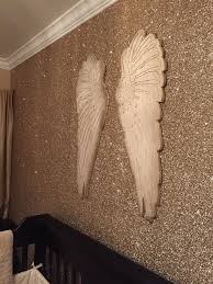 How to prime a wall. Angel Nursery For Hartlyn Gold Glitter Wallpaper By Glitterbug In Sand Color Glitter Paint For Walls Glitter Wallpaper Bedroom Glitter Wall