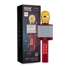 WSTER WS-1828 Microphone karaoké à condensateur sans fil Bluetooth,  Original - LHMIZA : Boutique d'achat produits beauté au Maroc - LHMIZA Shop