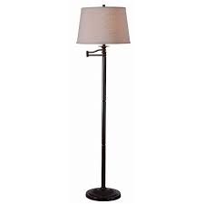 The allen + roth floor lamp is a perfect addition to add light over a chair for reading or any task. Riverside Swing Arm Floor Lamp