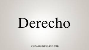 Be sure to read all the letters, don't swallow them as people do in english. How To Say Derecho Youtube