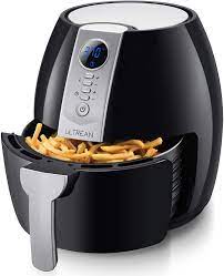 The air fryer does not actually fry like a deep fryer, by submerging food into a bath of hot oil. Amazon Com Ultrean Air Fryer 4 2 Quart 4 Liter Electric Hot Air Fryers Oven Oilless Cooker With Lcd Digital Screen And Nonstick Frying Pot Etl Ul Certified 1 Year Warranty 1500w Black Kitchen Dining