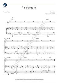 Partition Piano A Fleur De Toi Slimane Partition Partition Piano Partitions A Imprimer
