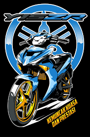 Anime Motorcycle Decals In 2020 Anime Motorcycle Yamaha Rxz Yamaha