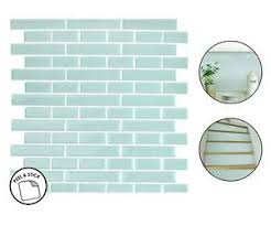 Peel and stick backsplash home depot,peel and stick backsplash lowes,peel and stick backsplash reviews,peel and stick glass tile,smart tiles. 4 Sea Glass Backsplash Tiles Peel Stick 4pcs Teal Blue Home Wall Stickers Ebay