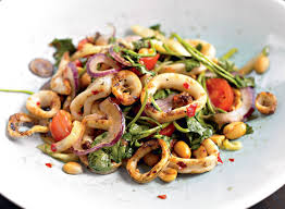 A Grilled Calamari Salad Recipe That S Not Fried Eat This Not That Recipe Grilled Calamari Salad Recipes Grilling Recipes