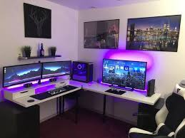 V2 Game Room Design Computer Desk Setup Corner Gaming Desk