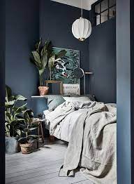 Perfectly Dreamy Moody Blue Bedrooms Idle Hands Awake Bedroom Interior Scandinavian Bedroom Decor Small Master Bedroom
