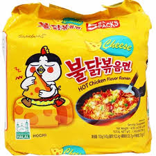 5 Pack Samyang Spicy Chicken Cheese Ramen 4 9 Oz X 5 Cheese Ramen Hot Chicken Flavor Ramen Hot Chicken