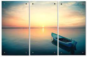 Colours will not fade for many years. Acrylic Triptych Wall Art 3 Panel Design