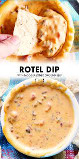 Rotel Dip With Ground Beef Recipe Hot Cheese Dip Recipes Hot Cheese Dips Cheese Dip Recipes